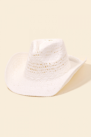 Straw Braided Western Cowboy Hat