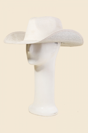 Western Studded Rhinestone Brim Cowboy Hat