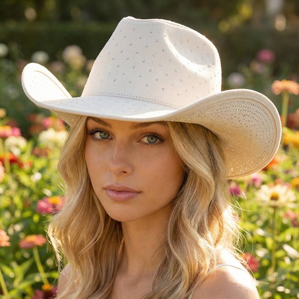 Studded Pattern Cowboy Hat