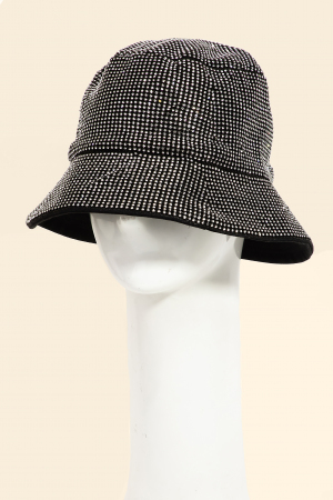 Rhinestone Studded Bucket Hat