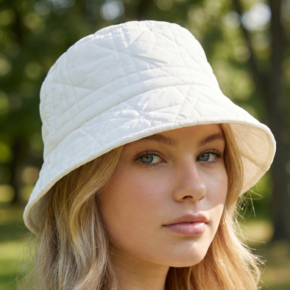Quilted Nylon Bucket Hat