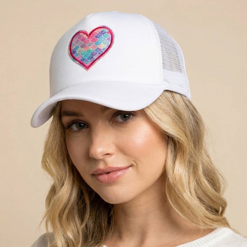 Heart Mesh Baseball Cap