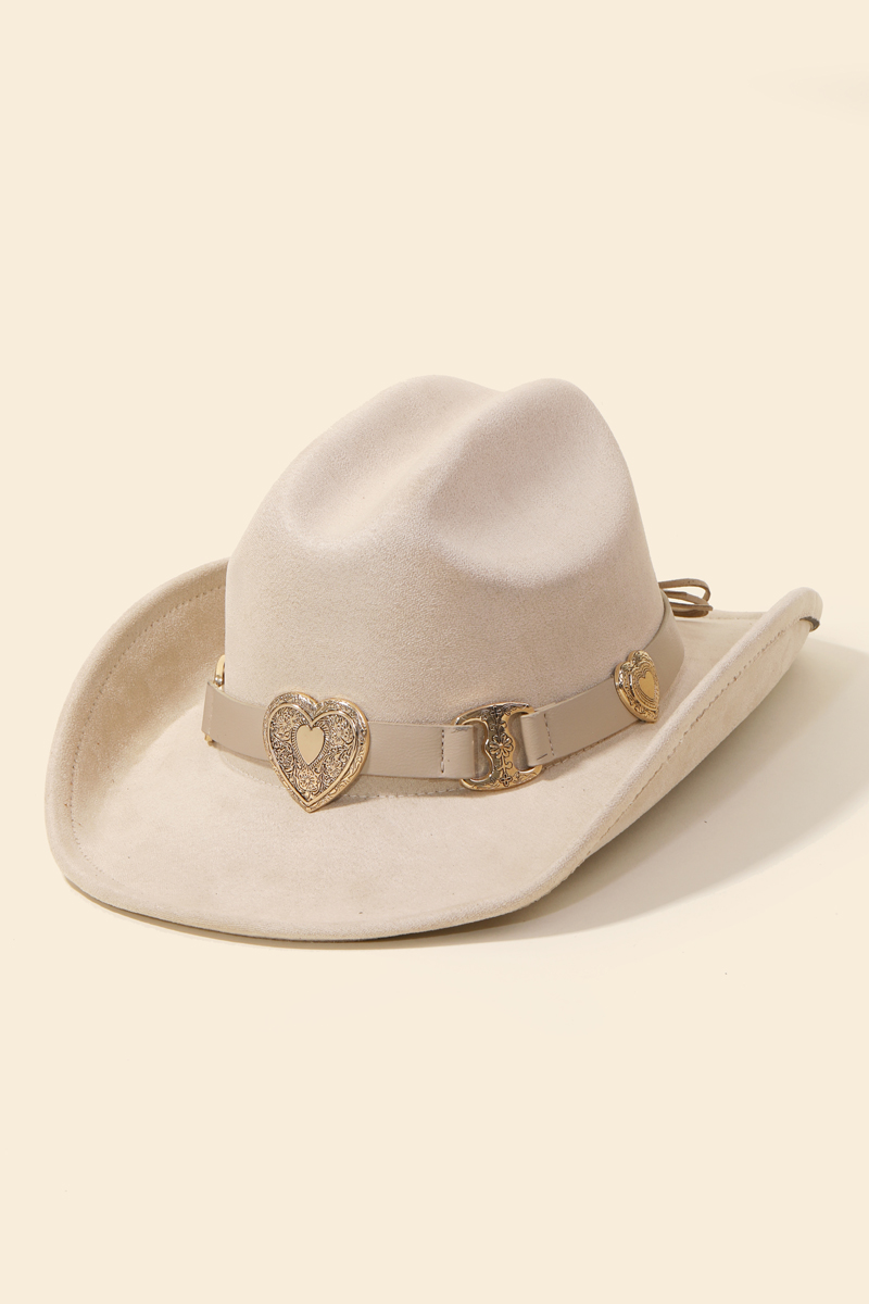 Western Heart Buckle Cowboy Hat