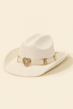 Western Heart Buckle Cowboy Hat
