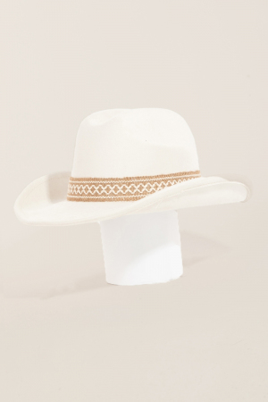Ornate Band Western Cowboy Hat