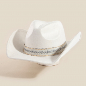 Zig Zag Pattern Band Cowboy Hat