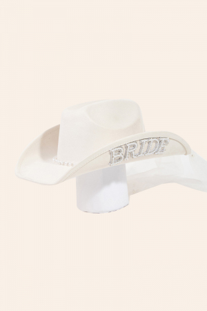 Bride Veil Cowboy Hat