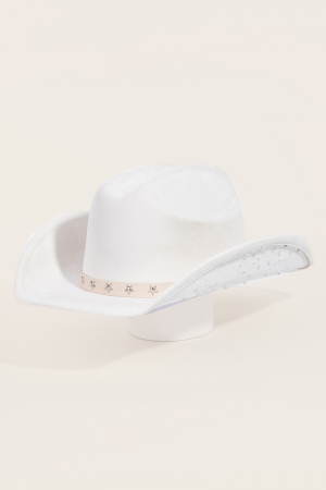 Western Star Band Studded Cowboy Hat