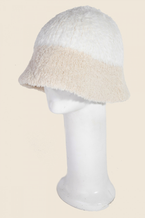 Mixed Fur Loose Bucket Hat