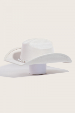 Floral Pearl Bead Western Cowboy Hat