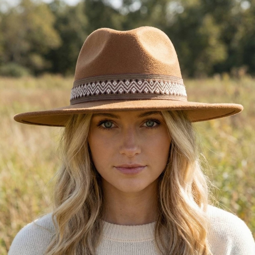 Intricate Boho Strap Cowboy Hat