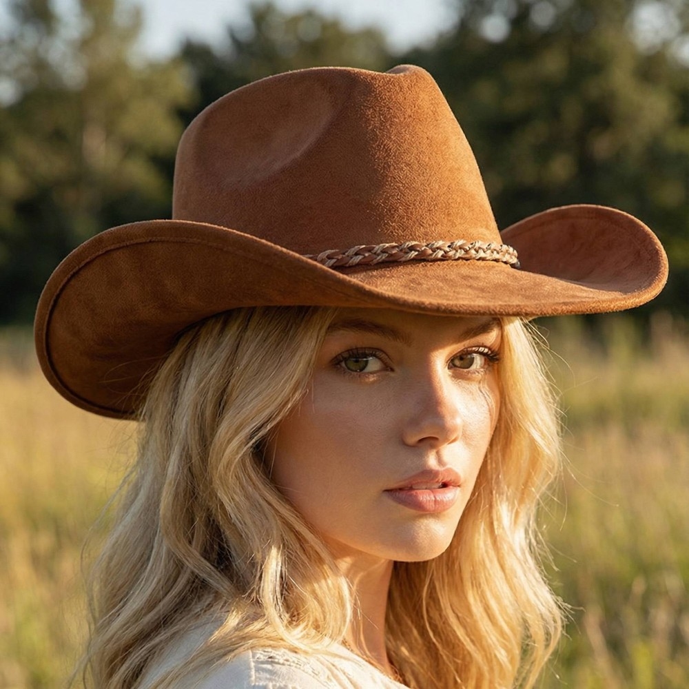 Rope Band Cowboy Hat