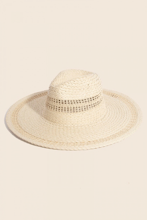 Boho Flat Brim Straw Hat