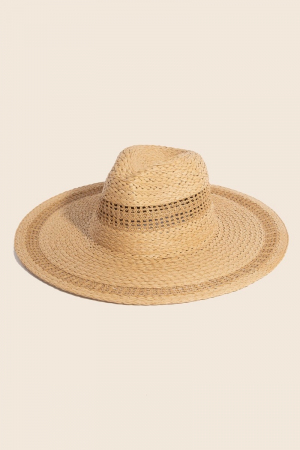 Boho Flat Brim Straw Hat