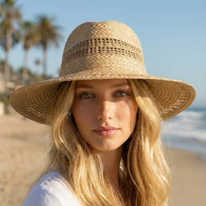 Boho Flat Brim Straw Hat