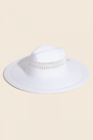 Boho Flat Brim Straw Hat