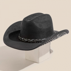 Western Studded Star Brim Cowboy Hat