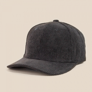 Solid Tone Corduroy Trucker Hat