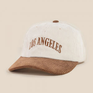 Los Angeles Embroidered Corduroy Trucker Hat