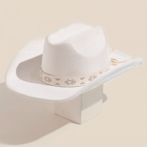 Western Tribal Pattern Band Cowboy Hat