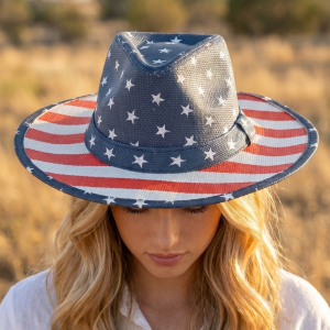 Stars And Stripes Flag Print Patriotic Paper Hat