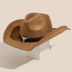 Western Long Horn Strap Cowboy Hat