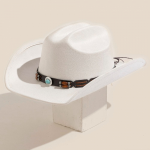 Western Turquoise Decor Band Cowboy Hat