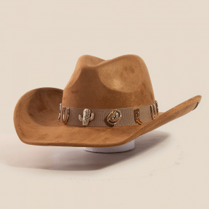 Western Cactus Horseshoe Boots Decor Cowboy Hat