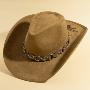 Leather Chain Strap Western Cowboy Hat