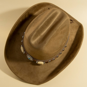 Western Concho Belt Strap Cowboy Hat