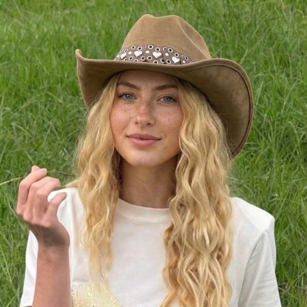 Heart Strap Belt Western Cowboy Hat