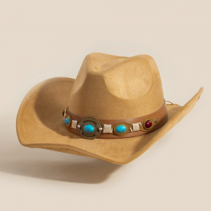 Western Concho Strap Belt Cowboy Hat