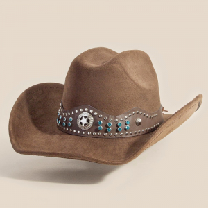 Western Star Concho Strap Cowboy Hat