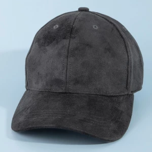 Soft Suede Six Panel Baseball Cap