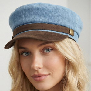 Denim Nautical Cap