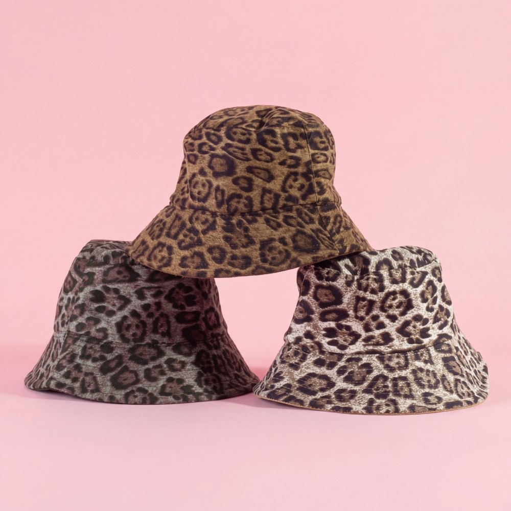 Leopard Print Bucket Hat