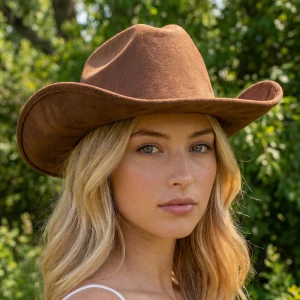 Classic Wide Brim Solid Western Cowboy Hat