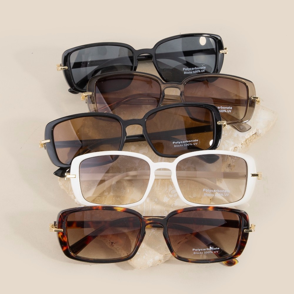 Rectangle Frame Sunglasses Set