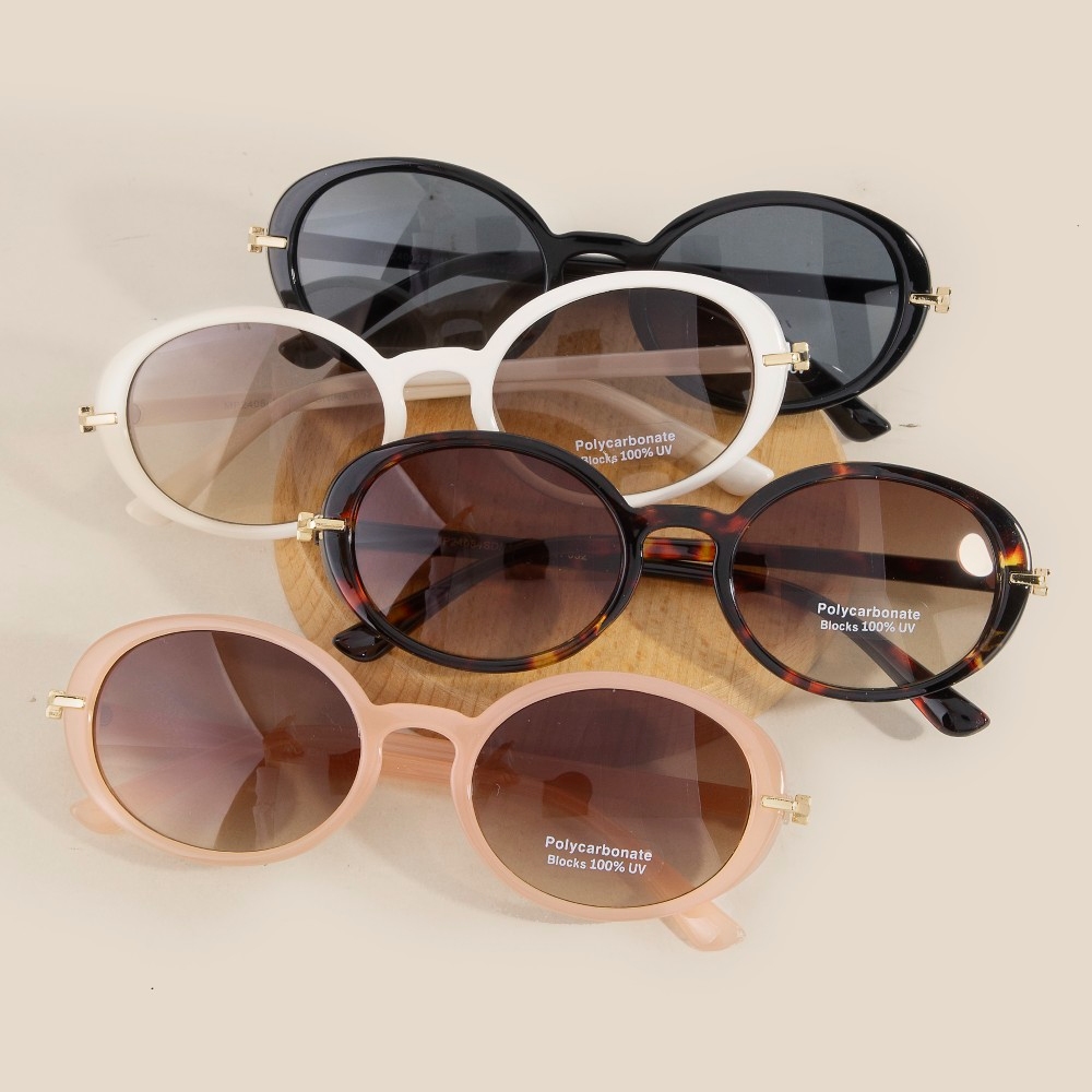 Classic Round Lens Sunglasses Set