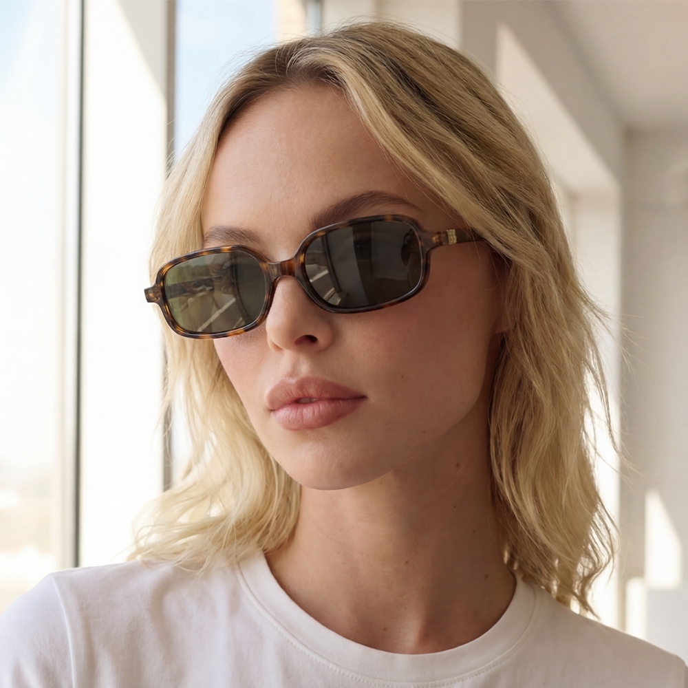 Classic Rectangle Lens Sunglasses Set