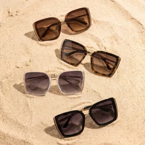 Two Tone Square Frame Sunglasses