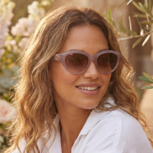 Chunky Thick Frame Oval Cat Eye Sunglasses