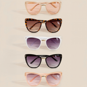 Acetate Frame Round Sunglasses Set