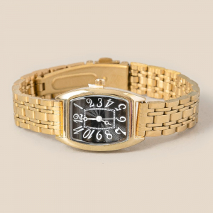 Numbered Rectangle Face Watch