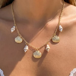 Mixed Shell Charm Necklace