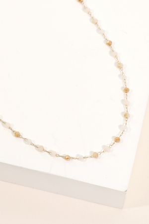 Dainty Bead Chain Necklace