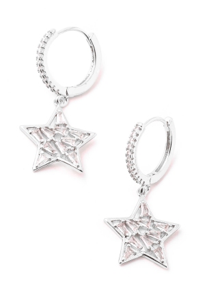 Star Stud Rhinestone Earrings