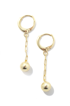 Sterling Silver Ball Drop Earrings