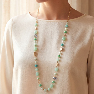 Assorted Stone Resin Beads Necklace Set