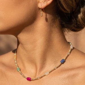 Semi Precious Stone Beaded Necklace Set